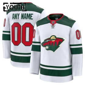 Lapsille NHL Minnesota Wild Pelipaita Custom Fanatics Premium 2024-25 vieras Valkoinen